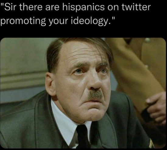 kolembega's tweet photo. @hayasaka_aryan @Awk20000 @TrashTastePod @HasanabiProd @CDawgVA @TheAn1meMan @Twitch @YouTube @kick @DramaAlert @Dexerto @GiggukAZ ^ this guy is a latinx neo-nazi btw everyone make fun of him https://t.co/zDoB3KnChp