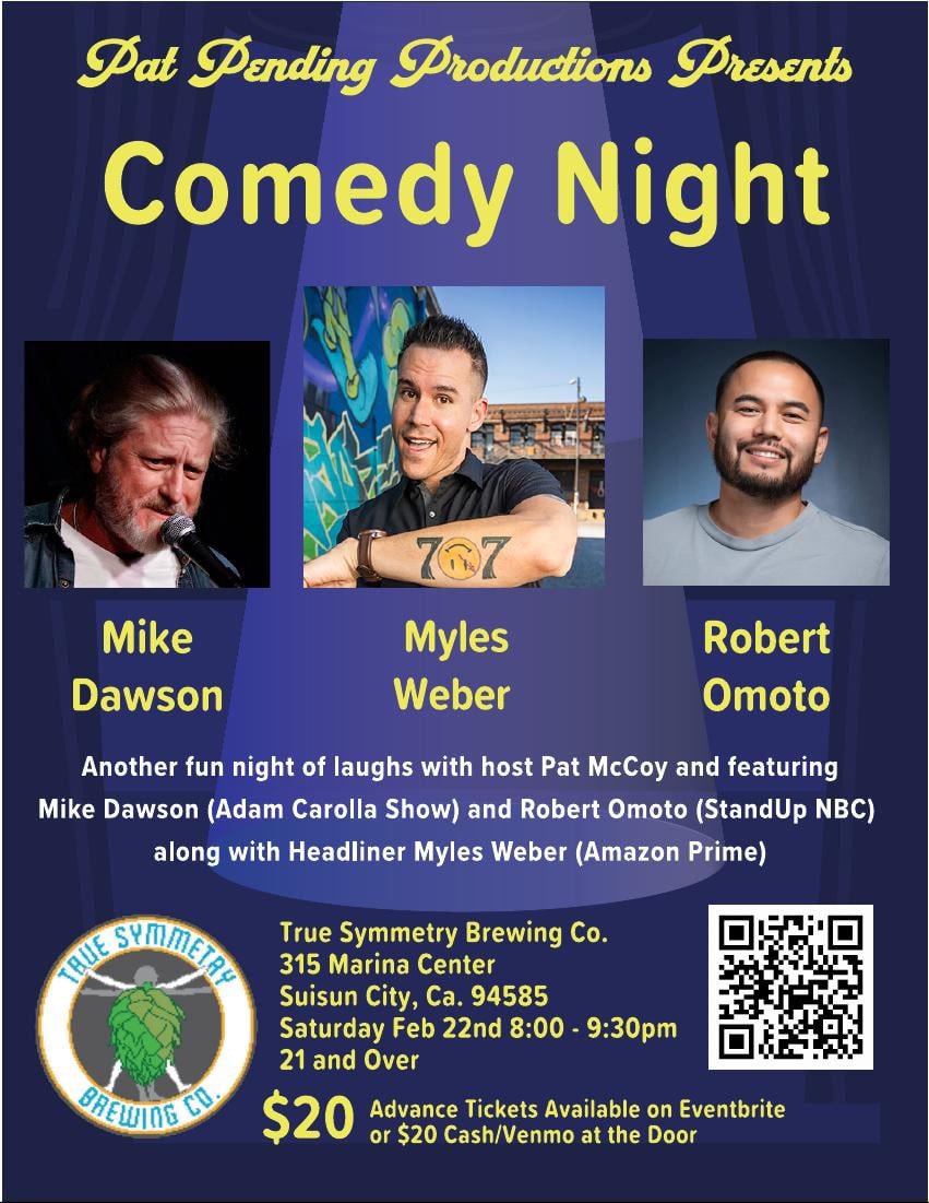 DawsAngeles's tweet image. I’m part of a killer show tonight in Suisun City-CA. If you’re in the Bay Area you’re close enough to get there. 8pm show. 3 comics, extended sets. Hope to see you there. Please say hi.