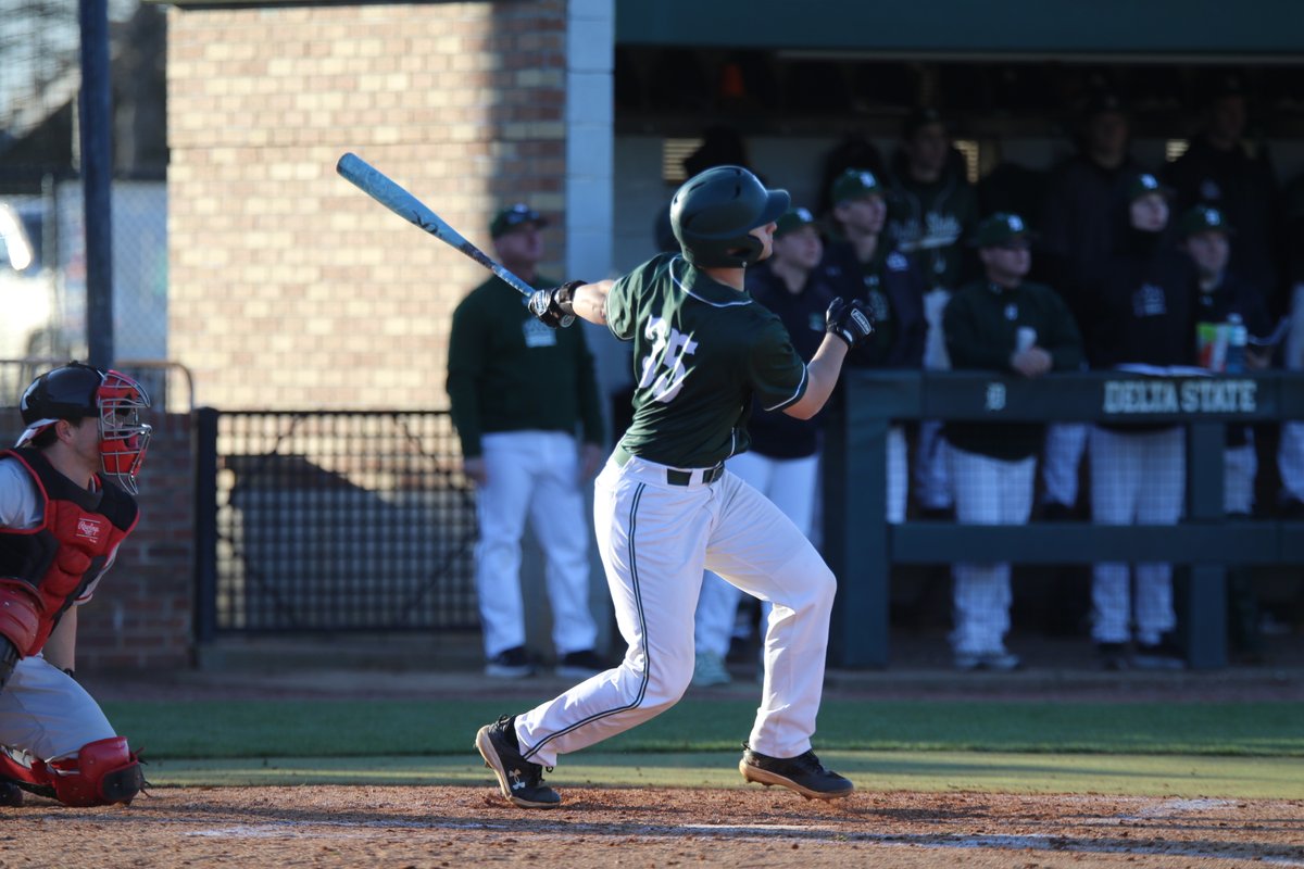 DeltaStateBSB's tweet photo. Andin Johnson's first career home run in the Green and White tacks on some insurance runs in Game ✌ https://t.co/3WRVOHlea7