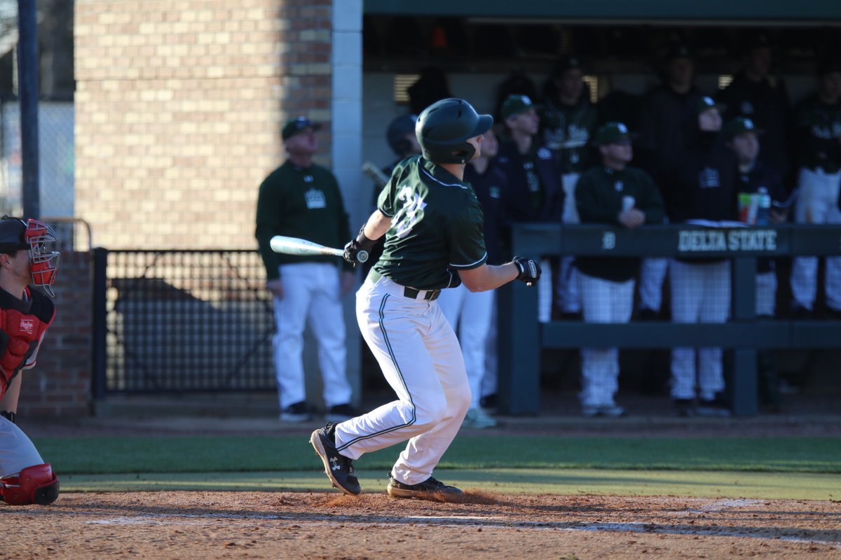 DeltaStateBSB's tweet photo. Andin Johnson's first career home run in the Green and White tacks on some insurance runs in Game ✌ https://t.co/3WRVOHlea7