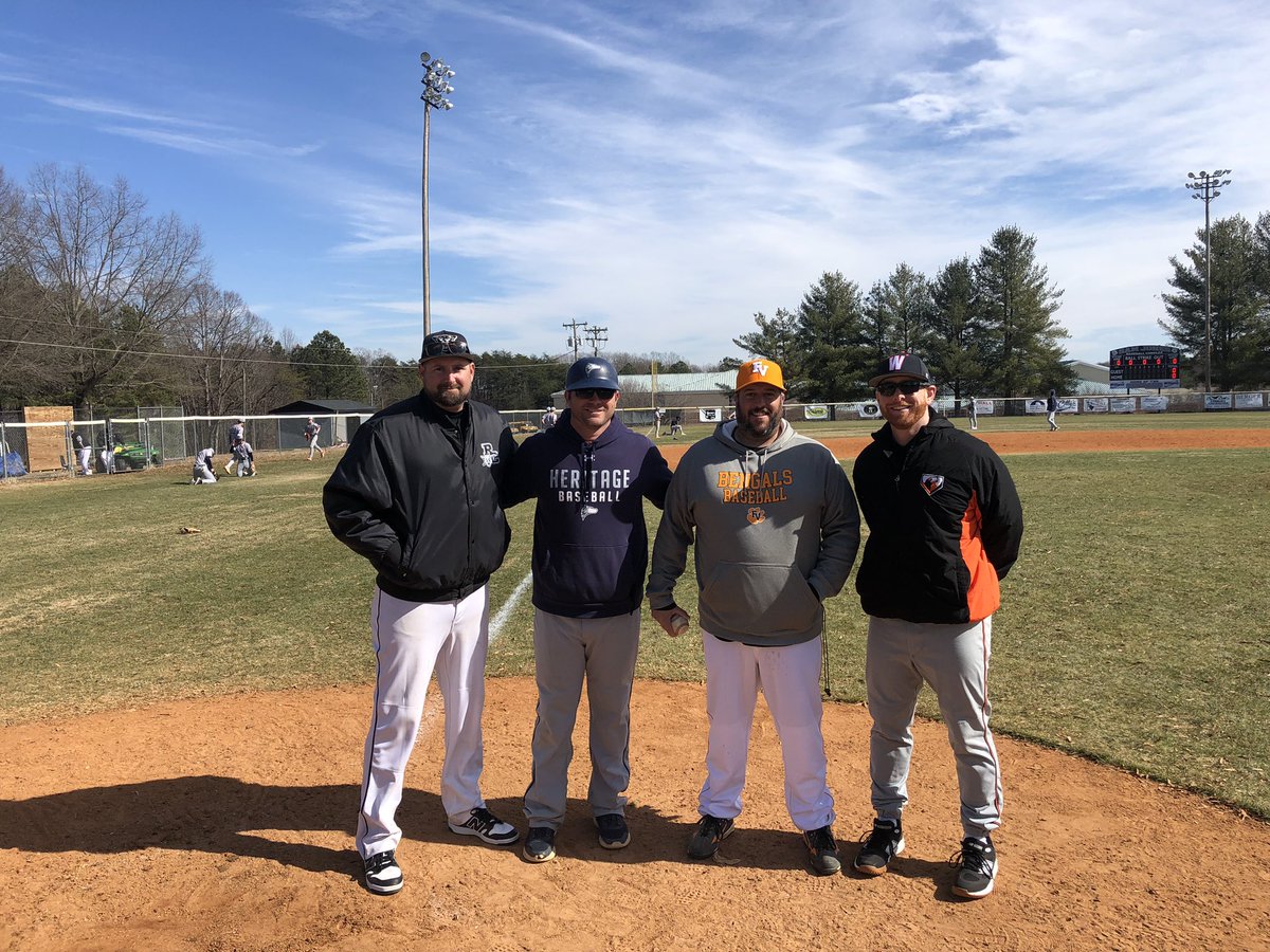 Great day of baseball with <a href="/fuquaybaseball/">FVHS Baseball</a> <a href="/RCHS_Cougs_base/">Rockingham County HS Baseball</a> and <a href="/WWhawkbaseball/">WWblackhawkbaseball</a> Four former <a href="/QuakersBaseB/">Guilford College Baseball</a> getting ready for the season!