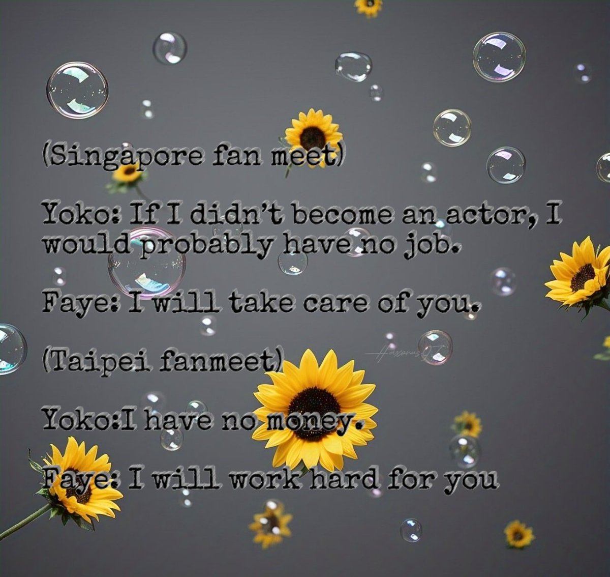 haxorus97's tweet photo. Wait up! What abandon? Okay again. From the very start, Faye chose Yoko as her partner, then Yoko's managers and makeup artists were from Faye's team and friends. Faye makes sure that Yoko is in safe hands. Faye gathered all her connections and especially her friends to protect and guide Yoko whenever 11 sent them to separate fan meetings. First it was P'Eye. I knew her when she repost Yoko's field trip in her Instagram stories and if you see she's a very good sister and for the make-up, it's P'Deariss. From the start of Blank, Faye trusted her a lot and P'Deariss was a super-friendly and sunny person. Next is K'Wee. When Faye's grandfather died, P'Eye was with her and became Faye's manager, so K'Wee was hired as Yoko's manager. K'Wee's gf is a Beauty Queen. The French salon, Faye, is a salon owner. Of course, she has many friends and colleagues when it's about hair salons. And lastly, here's the proof that Faye loves and cares for Yoko. Leaving and abandoning her is absurd. It's Miss. Faay, Faye's make-up artist when Faye is joining a pageant. Miss. Faay was Faye's mom, not biologically, but Faye called her mommy. She was with Faye when Faye was still on MGT. As Faye said, she's not jealous when Yoko meets friends, and she's just worried about her because Yoko is really too good for everyone.

Remember 11 jokes? She jokingly said all their staff are from Faye. Now, 11 kicked her out because she's done using her...? Bijj! If it's not because of Yoko, you're an incompetent CEO.

Inggetera ang mga negative kasi di nakaranas ma princess treatment like Yoko. Inggetera din kasi wala silang Faye. Ayy🤭

FAYEYOKO TILL THE END 
#AlwaysWithFY
