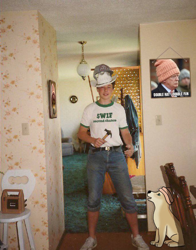 This is Elon Musk aged 17 wearing a hat on a hat.
Because:  two hats are better than one😌 💯
x.com/elonmusk/statu…