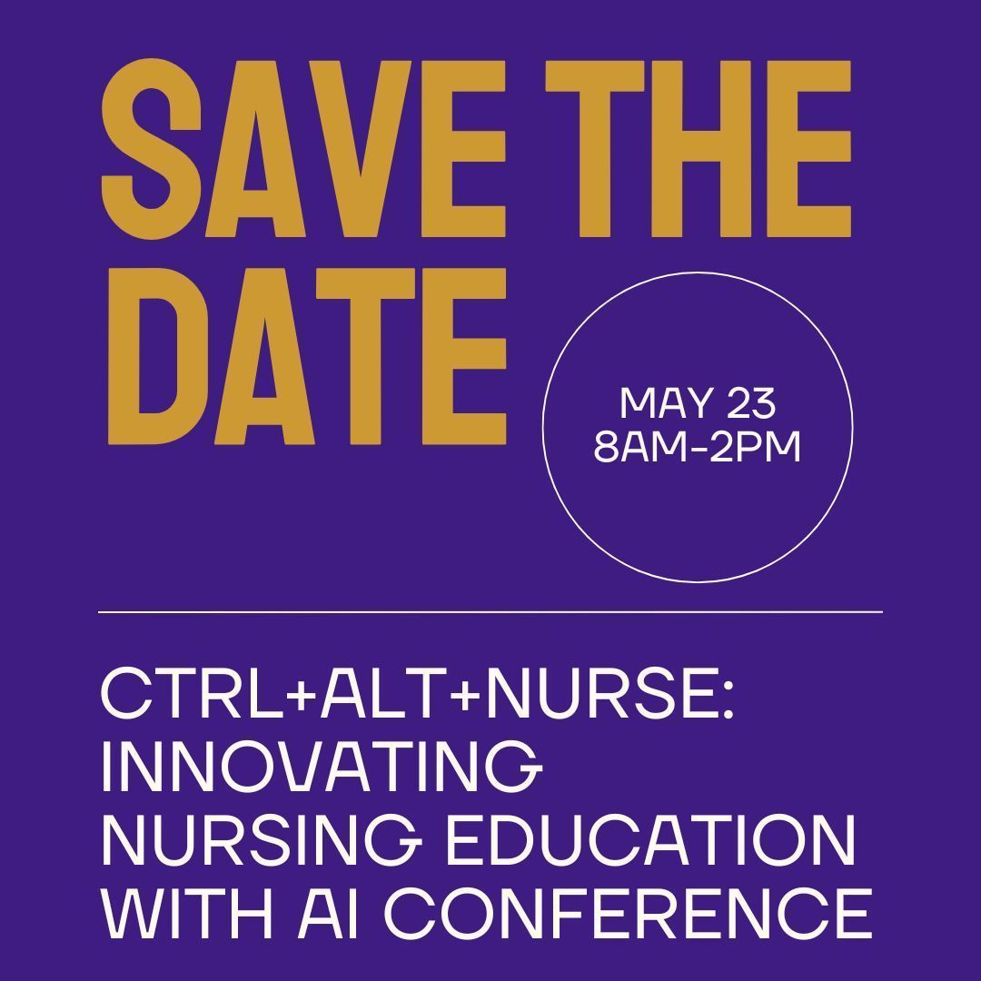 nurseworkforce's tweet photo. SAVE THE DATE - Ctrl+Alt+Nurse: Innovating Nursing Education with AI Conference
Friday, May 23rd| 8-2 | Southern CT State University | π Registration Opens Soon!
Learn more: https://t.co/0onIVqlHaV
#NursingWorkforce #NursingInnovation #NursingLeaders #NursesinCT #CTNurses https://t.co/5IX06ALTBL