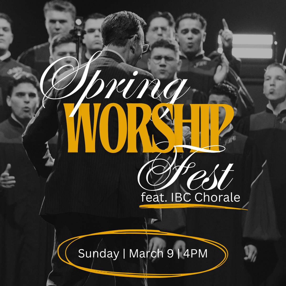 TheTabernacleSC's tweet photo. Join us for Spring Worship Fest at The Tabernacle at Sandy Creek!

Sunday, March 9th
4PM

Experience an evening of worship with the Indiana Bible College Chorale. Bring your family and friends. We look forward to worshiping with you!

@IBCPromo #worshipfest #nightofworship https://t.co/u4aaZWmW3g