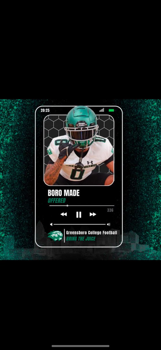 After a great visit, blessed to receive an Offer from Greensboro College.