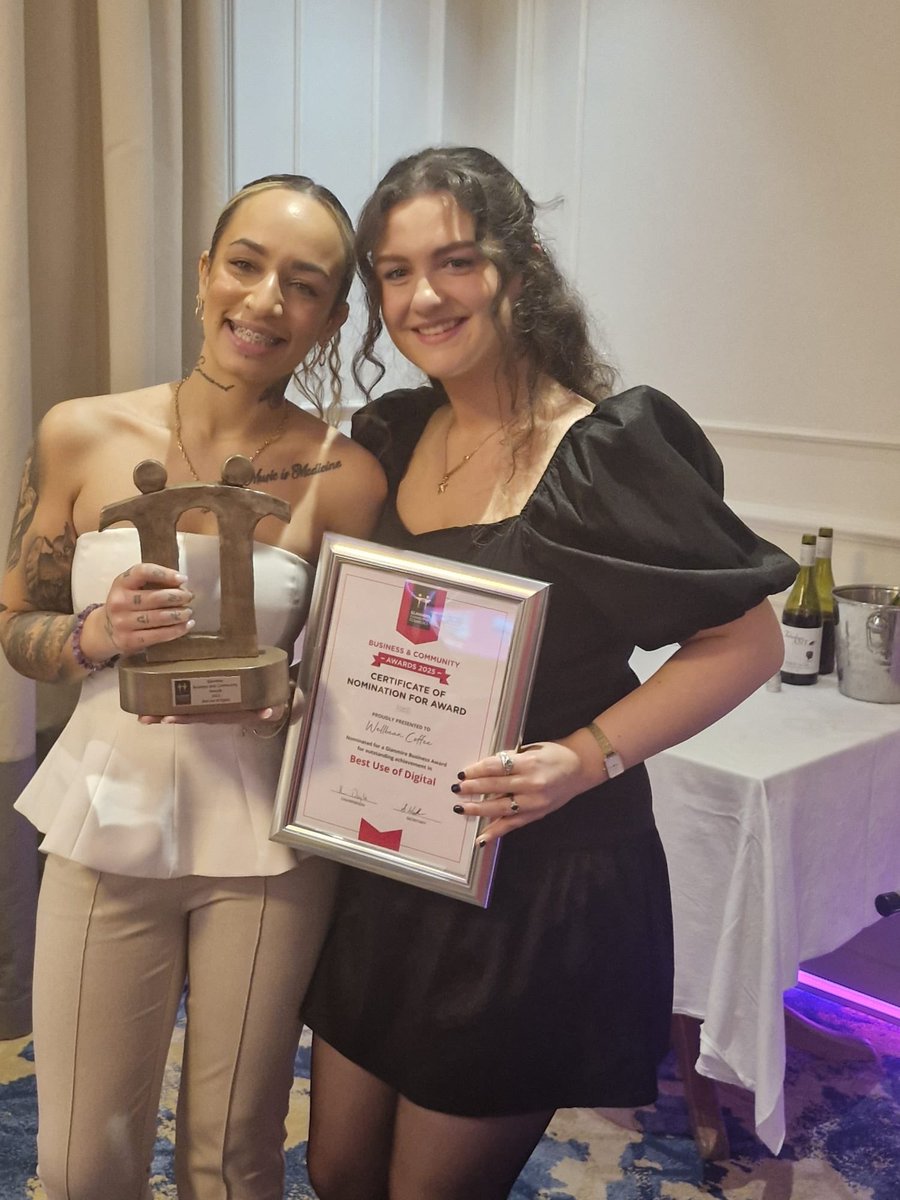 Thanks to <a href="/glanmirechamber/">Glanmire Chamber</a> for the “Best use of Digital” award this evening . We’ll keep bringing delicious coffees and fun content…. #glanmire #specialitycoffee