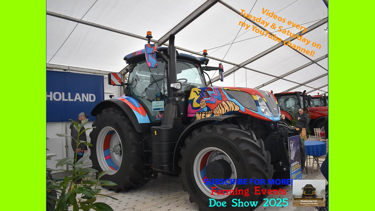 TheFarmer123YT's tweet image. Farming Events - Doe Show 2025: A Walk around the new  New Holland machinery. Video live on my channel - Check it out youtube.com/watch?v=woKyQ1… Thanks! @ErnestDoeSons @NewHollandAG  #DoeShow #NewHolland #Farming #FarmingPhotography #Agriculture