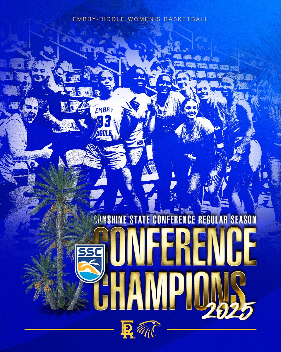 Embry-Riddle Women’s Basketball (@erauwbasketball) on Twitter photo The first <a href="/D2SSC/">Sunshine State Conference</a> regular season conference title in program history!
#ssc // #GoERAU // #MakeItYours The first <a href="/D2SSC/">Sunshine State Conference</a> regular season conference title in program history!
#ssc // #GoERAU // #MakeItYours