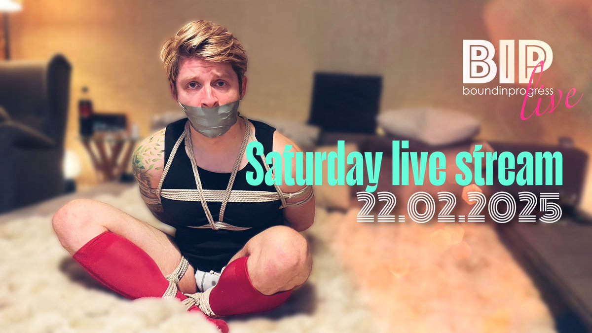 Hey guys, thank you for watching my „Saturday live stream“ from 22.02.2025. Now available as VOD for rewatching. 🥰 greetz Seb  
➡️ Onlyfans.com/boundinprogress
#boundinprogress #livestream