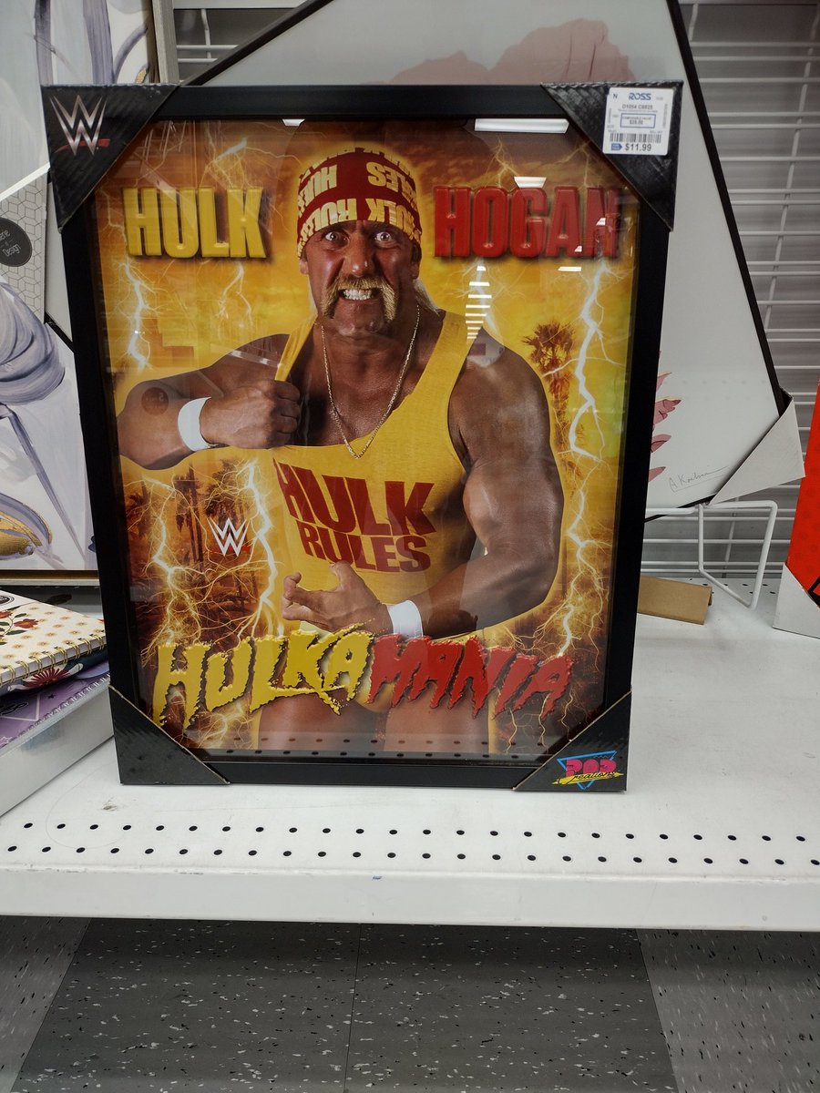 I just came up on this super cool <a href="/HulkHogan/">Hulk Hogan</a> framed poster at Ross right now... Last one in stock, I grabbed it up so fast haha. Hopefully one day I'll get the man himself to sign it for me...  BROTHER!!!! #HULKAMANIA