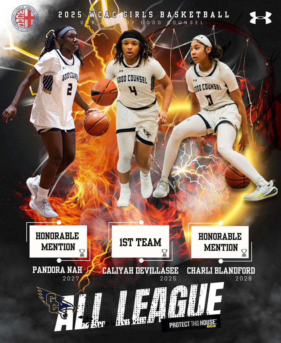 Congratulations To Our Falcons On Earning WCAC All Conference Honors! 

🏆 Caliyah DeVillasee, 1st Team
🏆 Pandora Nah, Honorable Mention
🏆 Charli Blandford, Honorable Mention

#HailFalcons 🦅 #ProtectThisHouse