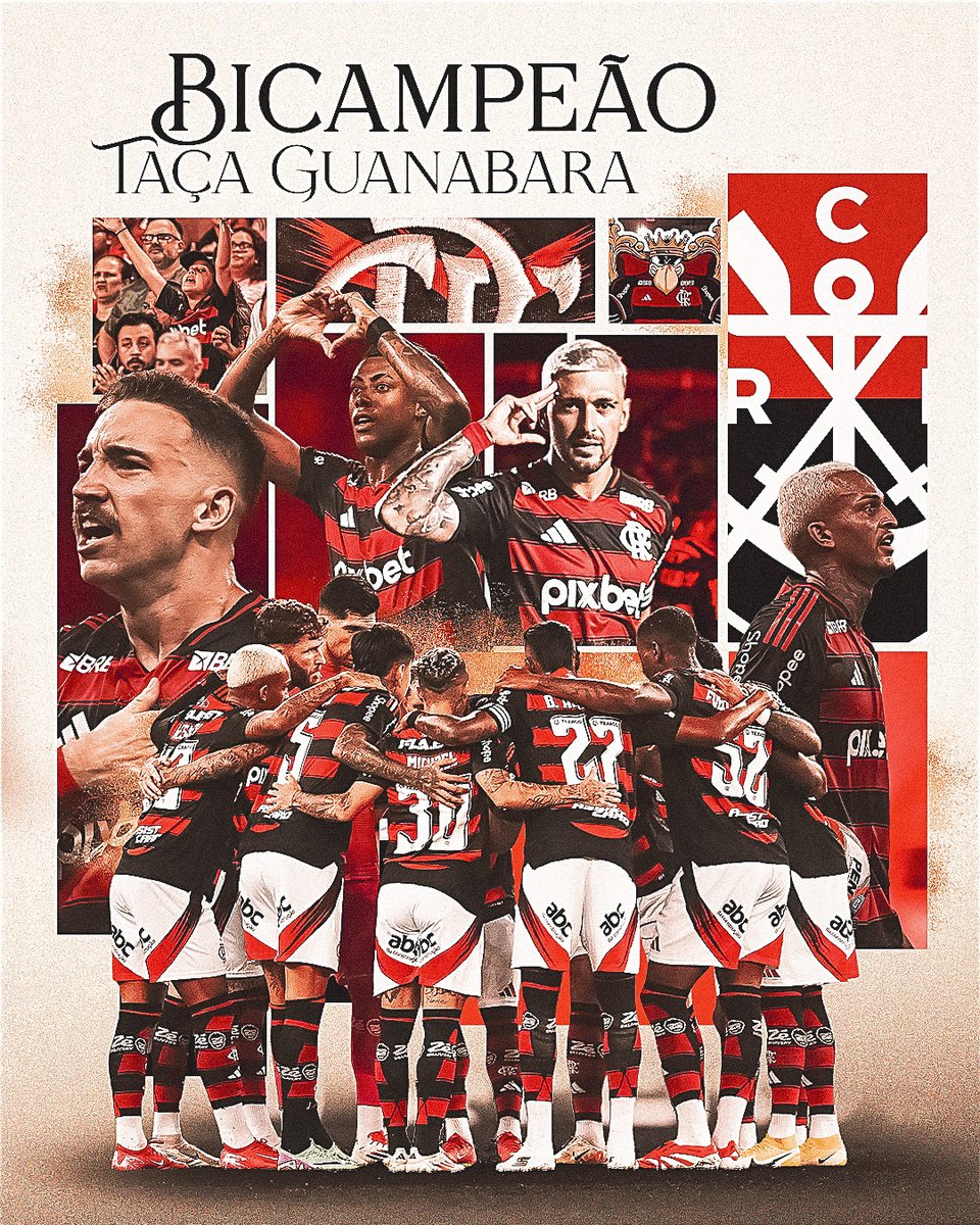 CONTEMPLEM O MAIOR VENCEDOR DA TAÇA GUANABARA DO PLANETA! ISSO É FLAMENGO!
#VamosFlamengo