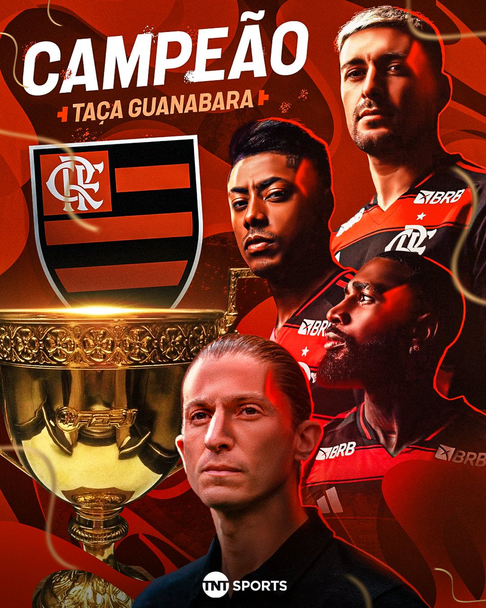 25 VEZES FLAMENGO! O Rubro-Negro é campeão da Taça Guanabara de 2025. Mal começou o ano e já é o segundo título pra galeria do clube. #Carioca2025