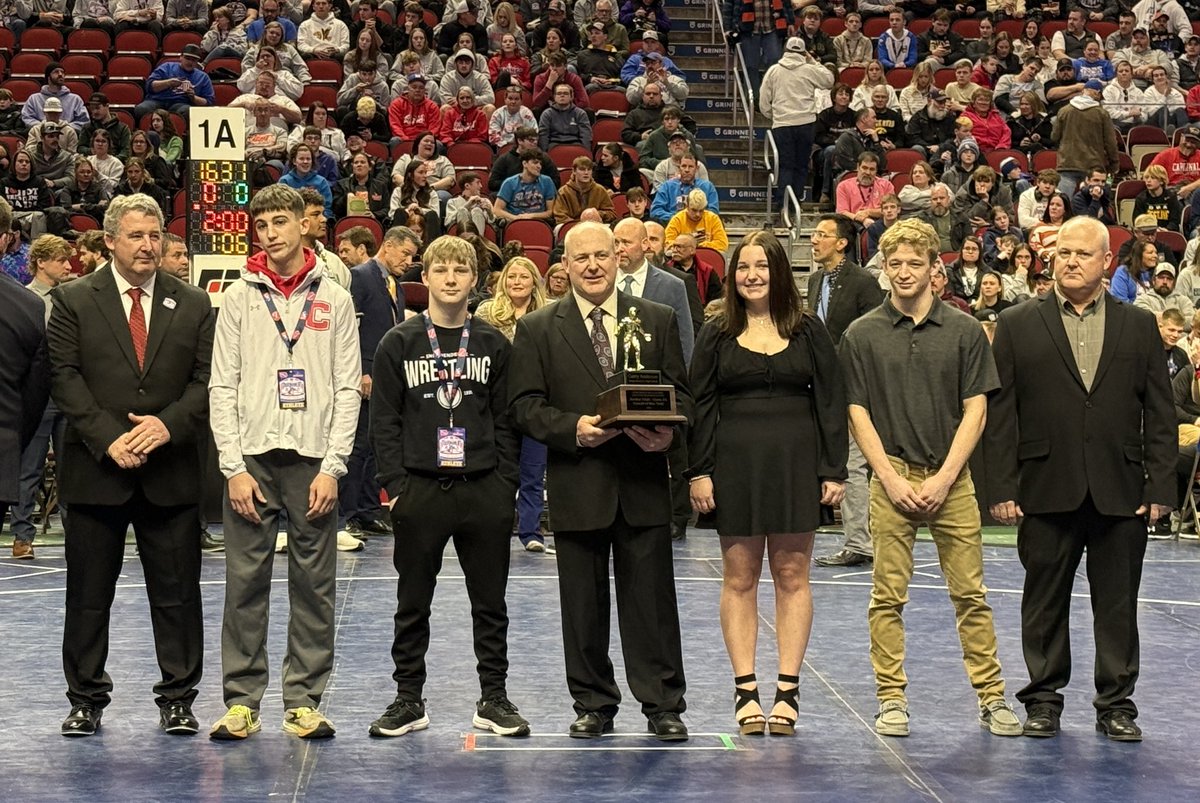 Coach Michael Doyle Joins the Hall of Fame and Garry Anderson is JH Coach of the Year!  #iahswr