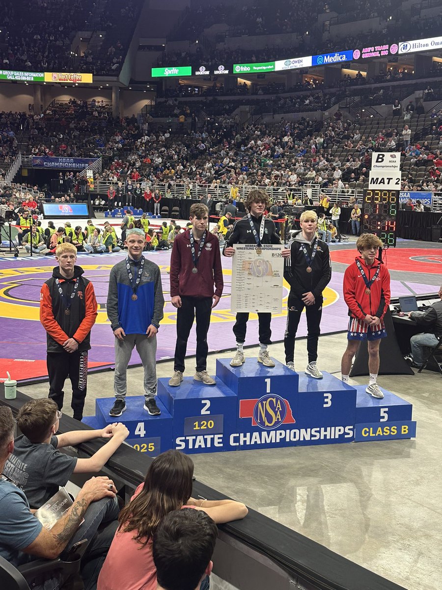 Congratulations Talon "Talcat 🐈" Belding for placing 3rd at 120lbs this year. Way to work back from injury and compete like you did. Great season #orangmenwrestling #Talcat3rdplace
