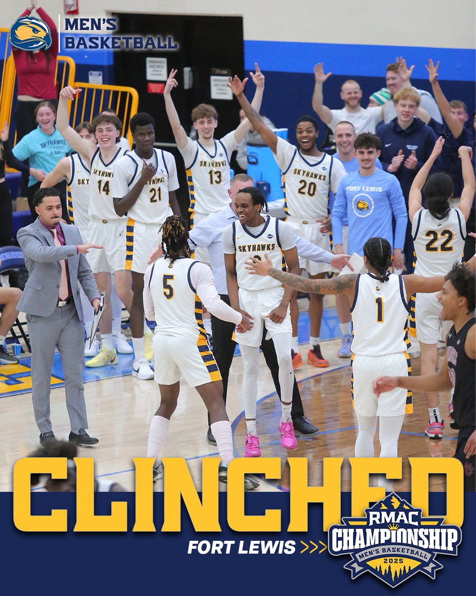 RMAC Sports (@rmac_sports) on Twitter photo Fifth ๐๏ธ Punched!
<a href="/FLCMBasketball/">FLC Men's Basketball</a> claims its ticket to the RMAC Men's Basketball Championship with a home win today!
#EverythingElevated Fifth ๐๏ธ Punched!
<a href="/FLCMBasketball/">FLC Men's Basketball</a> claims its ticket to the RMAC Men's Basketball Championship with a home win today!
#EverythingElevated