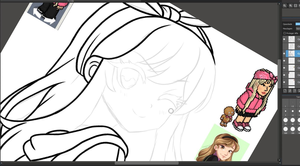 desenvolvimento do @euumory - ta ficando incrível ✍️😃 fazendo muita calma para fazer o traços e deixar perfeito! 😌