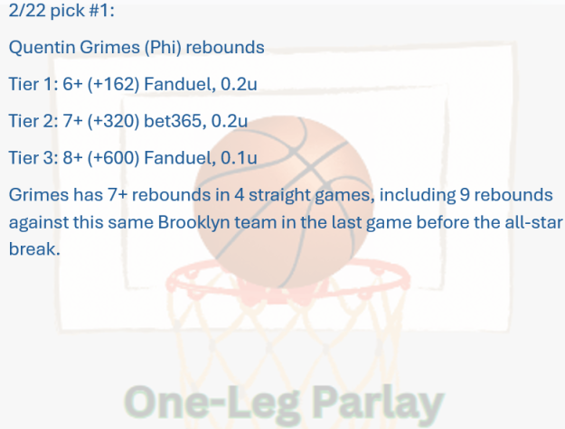 One-Leg Parlay tweet media