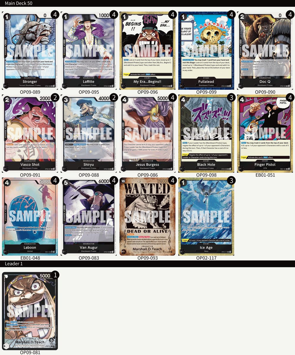 IcedCoffeeTCG's tweet photo. 8-2 with Teach @TopCutEvents treasure cup 38th 
R1 Boa W 
R2 Blackbeard L 
R3 Robin W 
R4 BY Luffy W 
R5 Smoker W 
R6 Doffy W @kekfila 
R7 Pluffy L 
R8 Lucci W
R9 Pluffy W
R10 Lucci W https://t.co/OGCJsCYIg9