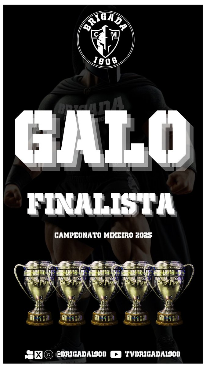 Galo na final do campeonato mineiro!

#Galo #Brigada1908
#campeonatomineiro