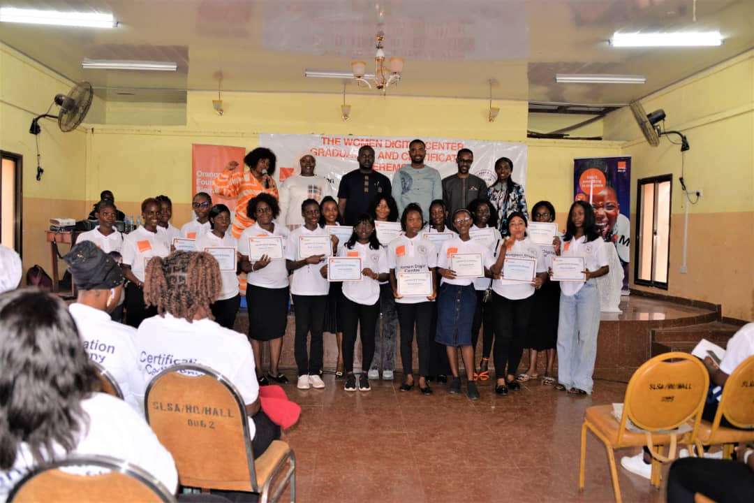 In a unified effort to fulfil  President Bio’s commitment towards the human capital development agenda for young people in Sierra Leone, NAYCOM with support from Orange Foundation SL, has certified over 200 students at the Women's Digital Center in Freetown.