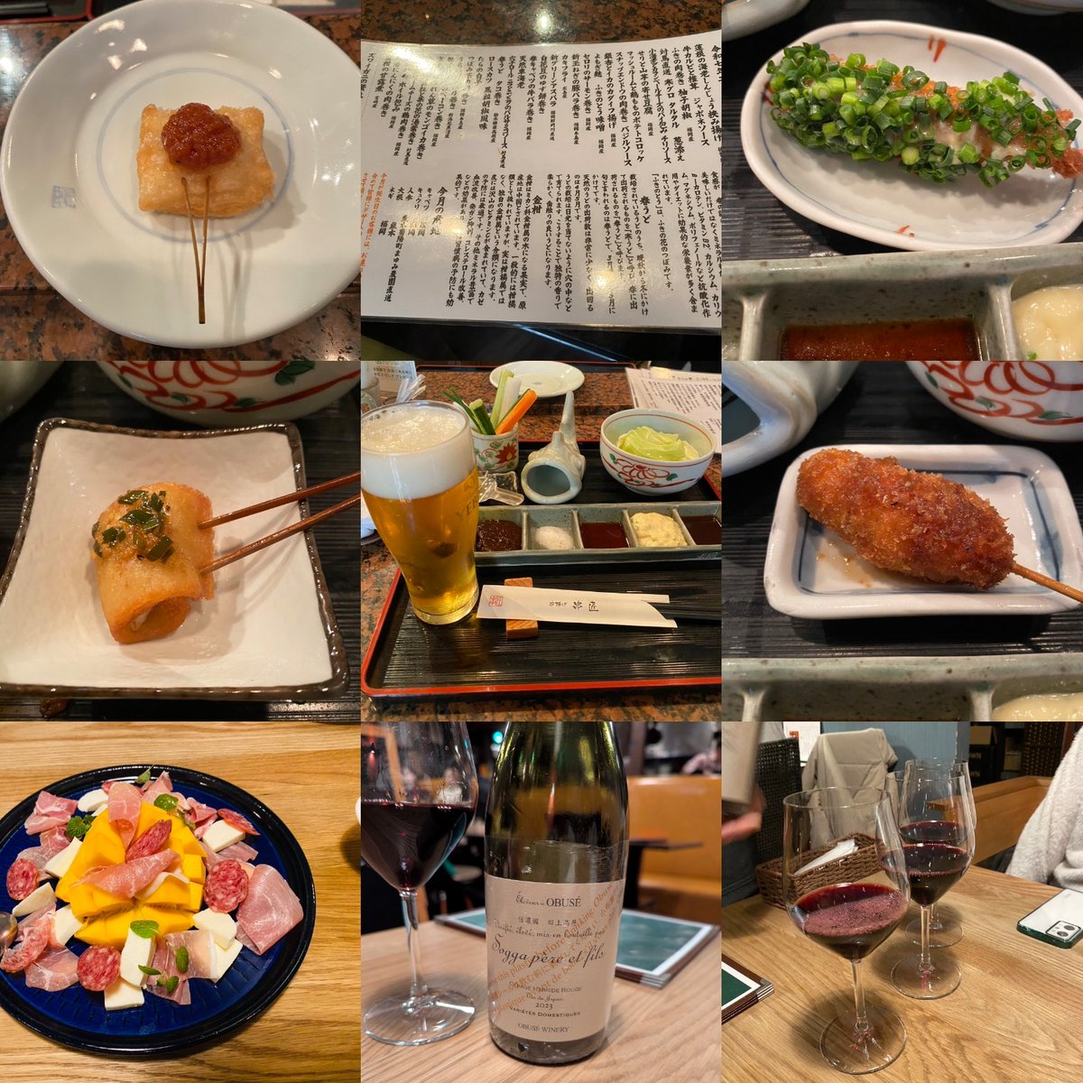 miiko024's tweet image. 定例会。
久しぶりに串匠。昔みたいには食べれなくなったけど満足😀
ワインが飲める穴場のお店も見つけた!