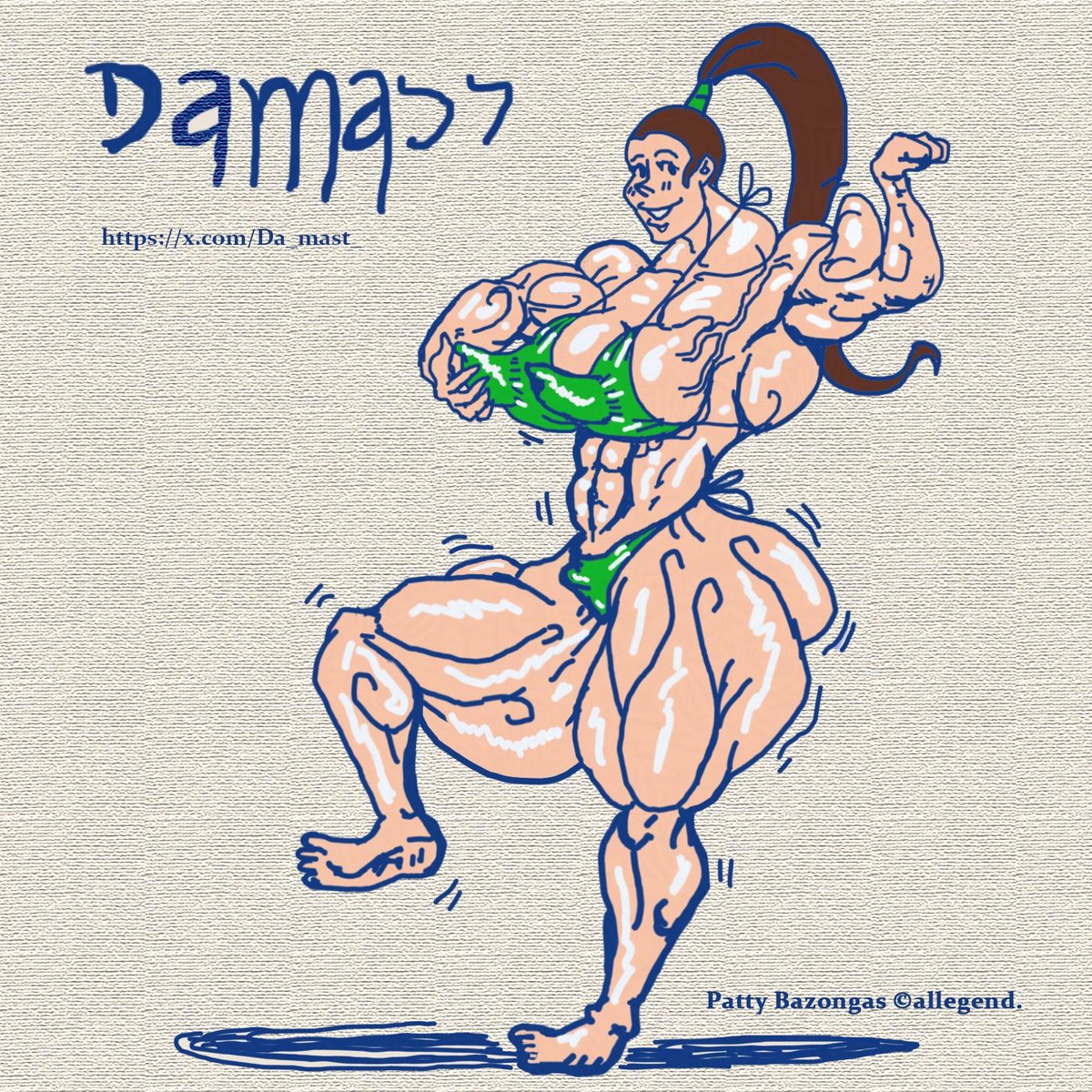 That chick is my new obsection. She called: Patty Bazonga is OC of my godfather <a href="/Sinteoro/">Sinverguezon R. (Commissions Open) SPA/ENG</a> enjoy everyone my version. ☺️ #Da_mast #Femalemusclegrowth #femalemuscleart #femalemuscle #rt #musculosa #hugebiceps #opencommission #retwitt #hugemusclefemale #Repost #hugemusclegirl #0C