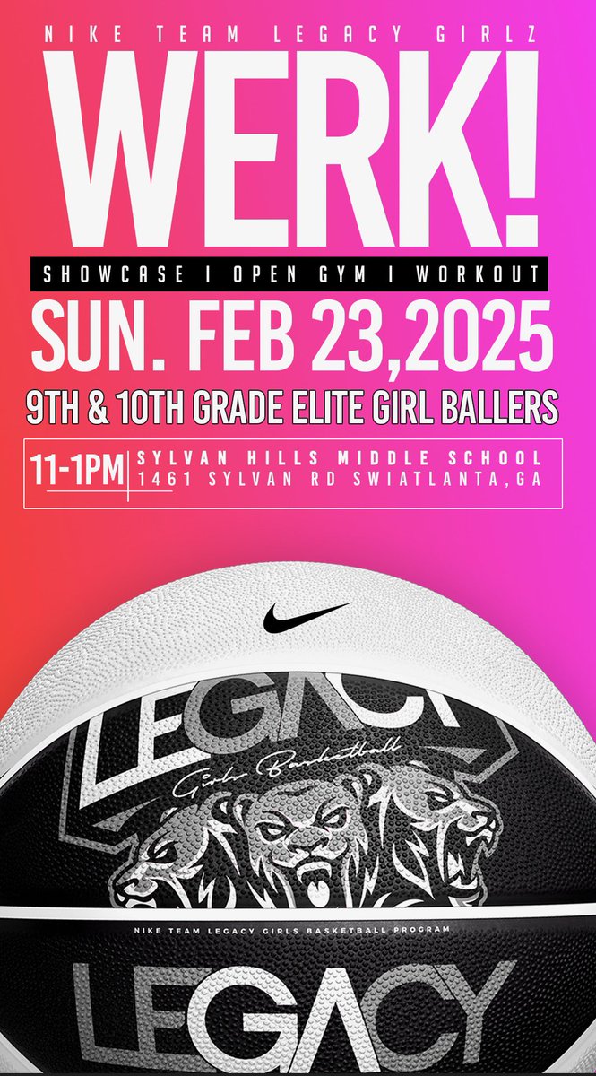 Legacy Nike 16U (@legacynike16u) on Twitter photo We got work this Sunday!
All Elite 9th and 10th graders show up, show out and claim your seat!
The energy will be at 💯!! We got work this Sunday!
All Elite 9th and 10th graders show up, show out and claim your seat!
The energy will be at 💯!!