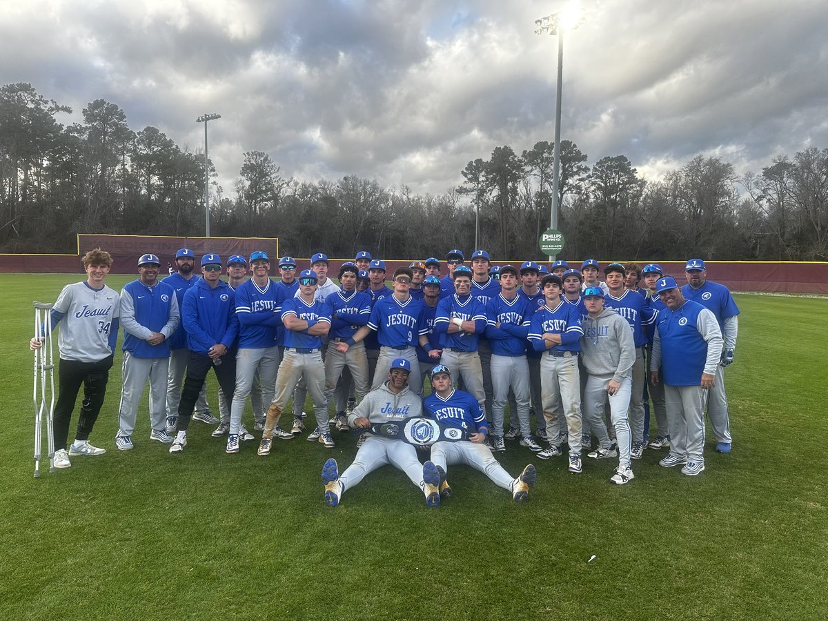 Jesuit Baseball (@jesuitbaseball) on Twitter photo Win #3 and #4 today! <a href="/robby_s35/">Robby Santana</a> and <a href="/samirfoster5/">Samir Foster class of 2027</a> each won the belt today! Really good weekend of baseball by the whole team. Thank you to <a href="/BCbaseball1902/">Benedictine Baseball</a> for hosting us this weekend. Back to work on Monday! #Dominate #FAP #FAH #AMDG Win #3 and #4 today! <a href="/robby_s35/">Robby Santana</a> and <a href="/samirfoster5/">Samir Foster class of 2027</a> each won the belt today! Really good weekend of baseball by the whole team. Thank you to <a href="/BCbaseball1902/">Benedictine Baseball</a> for hosting us this weekend. Back to work on Monday! #Dominate #FAP #FAH #AMDG