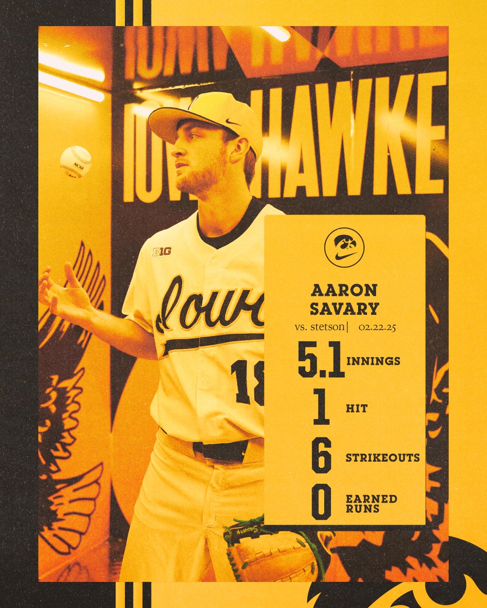 Another solid Savo start. 

#Hawkeyes