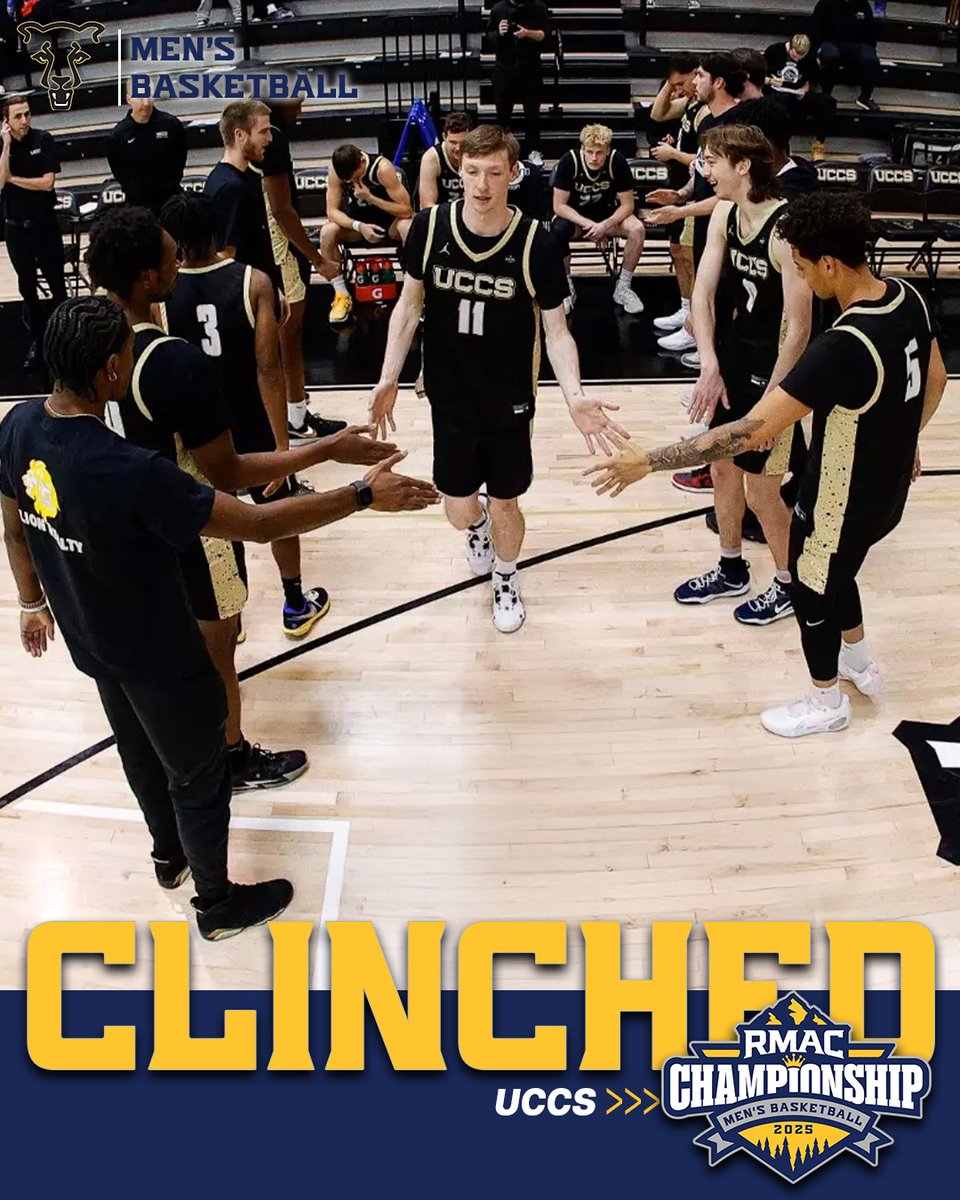 Seventh 🎟️ Punched!

<a href="/UCCSMBB/">UCCS MBB</a> gets its ticket to the RMAC Men's Basketball Championship during today's action!

#EverythingElevated