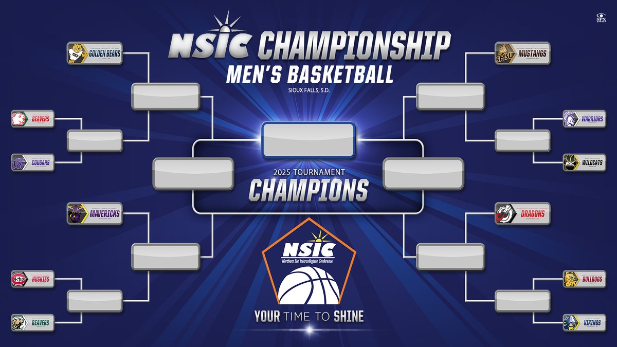 #NSICTourney bracket for #NSICMBB has been announced.    

#YourTimeToShine 

NorthernSun.org/NSICTourney