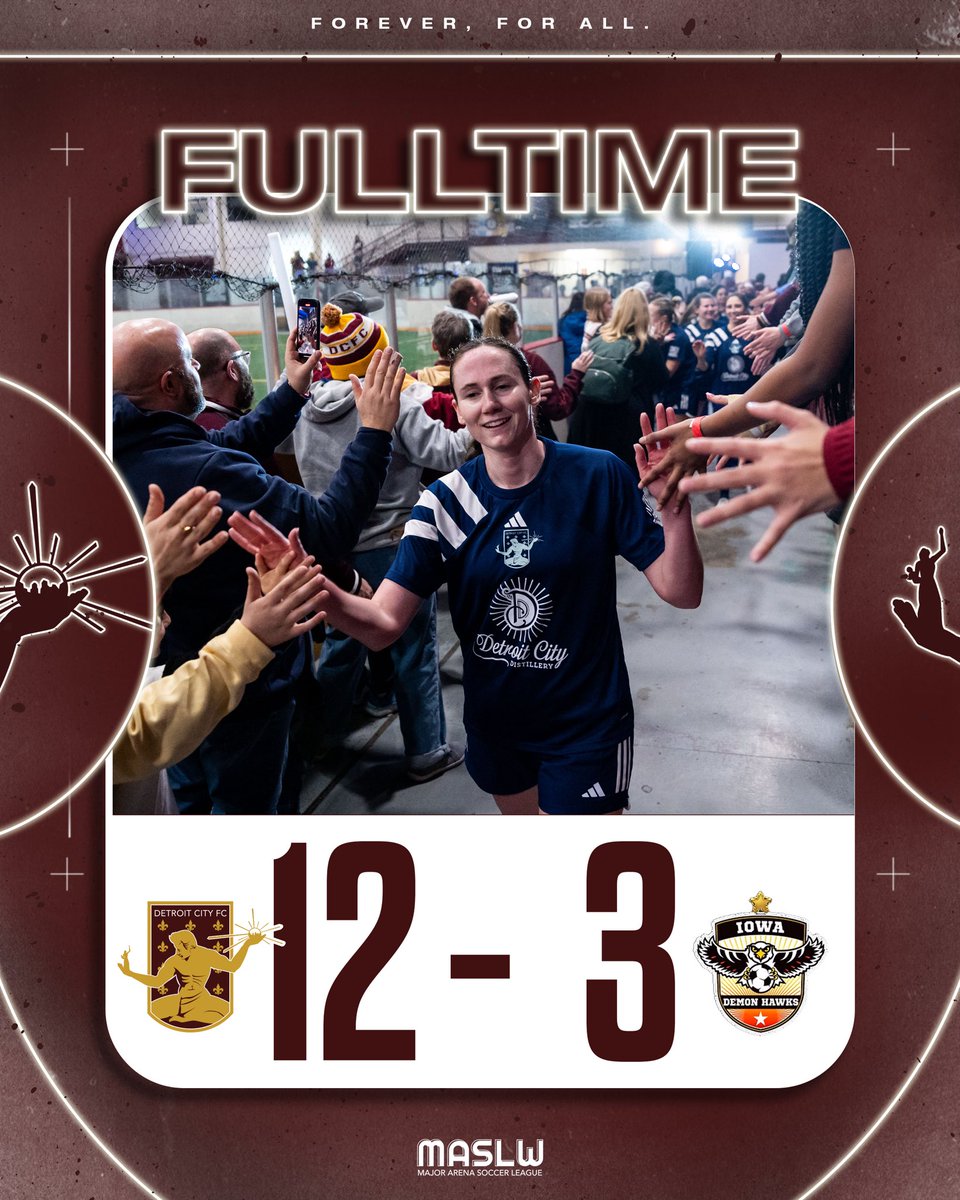 DetroitCityFC's tweet photo. The attack took flight tonight at Buccaneer Stadium, Le Rouge comes out victorious 12-3 over the Iowa Demon Hawks on the road⚜️

These two sides will meet once again tomorrow afternoon. 

#DCTID https://t.co/j8MOWvApGm
