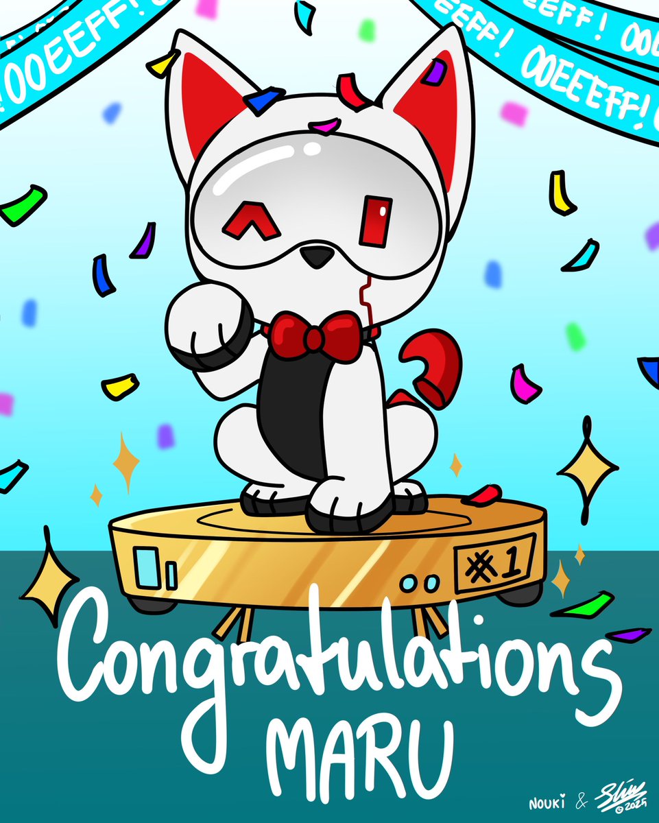 nouki_does_art's tweet image. BIG CONGRATS MARU!!
You are the top dog!

Idea and lineart by the amazing @sennishine 
Line edits and color by me!
Thank you for collabing with me on this Shin 🩵