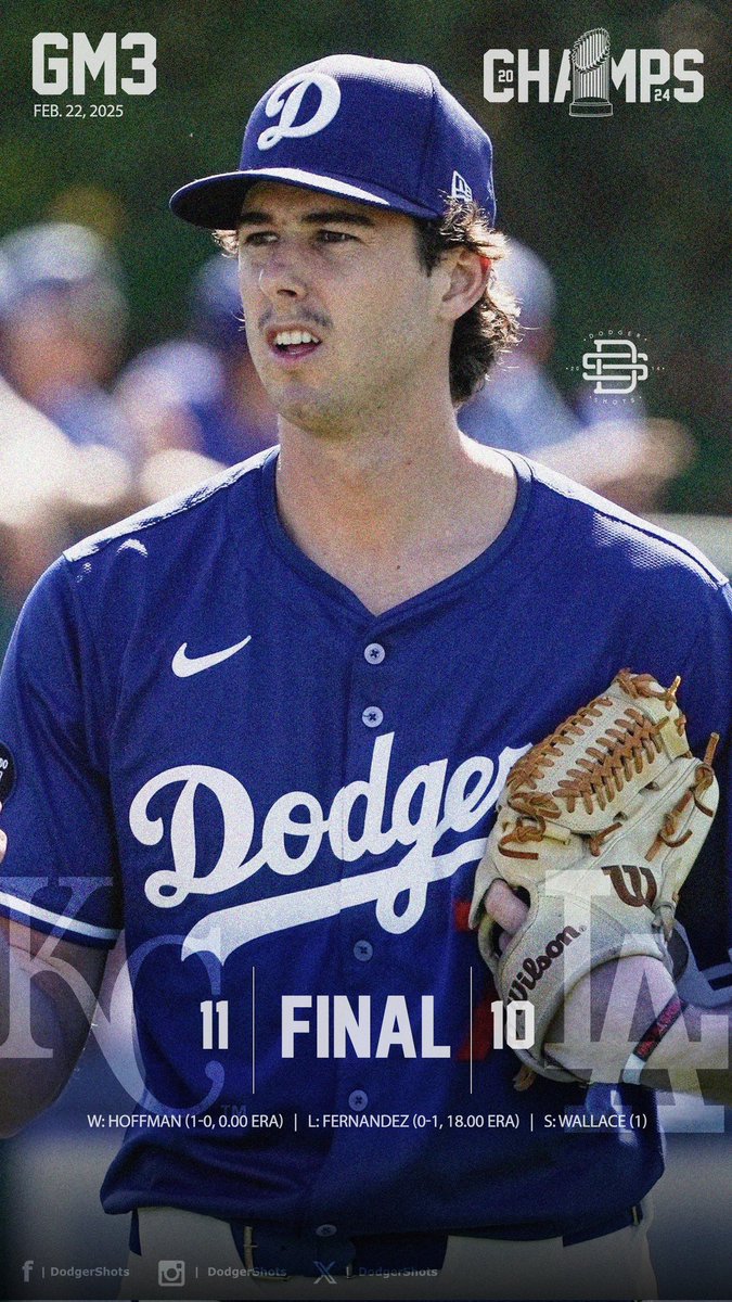 DodgerShots's tweet image. Three games into #ST25, the boys are yet to earn their first W. Rest assured they WILL come...

#DodgersSforeBoard2025
—————————————————————————
#⚾ #LADvsKC #DodgersVsRoyals #Dodgers #Royals #NL #NationalLeague #SpringTraining #ST25
