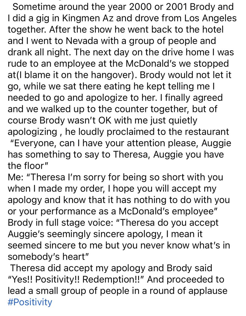 Auggie Smith (@auggiesmith) on Twitter photo It’s been six years since we lost <a href="/BrodyismeFriend/">Steven BRODY Stevens</a>
I have a few favorite stories about him but I try to share this one every year. It’s been six years since we lost <a href="/BrodyismeFriend/">Steven BRODY Stevens</a>
I have a few favorite stories about him but I try to share this one every year.