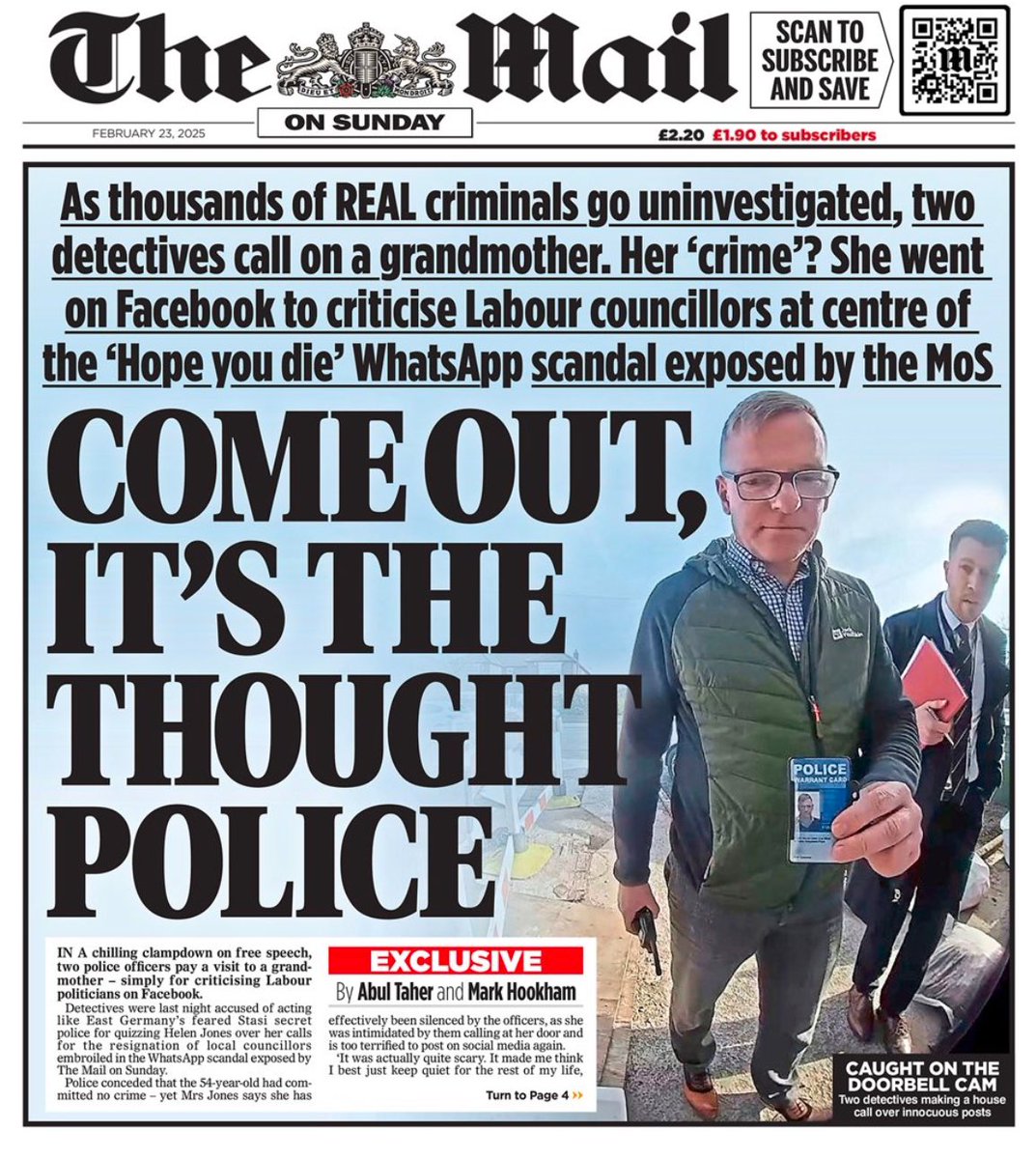 76% of burglaries go unsolved.
89% of all rapes go unsolved.
56% of all shoplifting goes unsolved.
75% of all car thefts go unsolved.

The UK is fast becoming a totalitarian nightmare where citizens are targeted over hard native and foreign criminals.