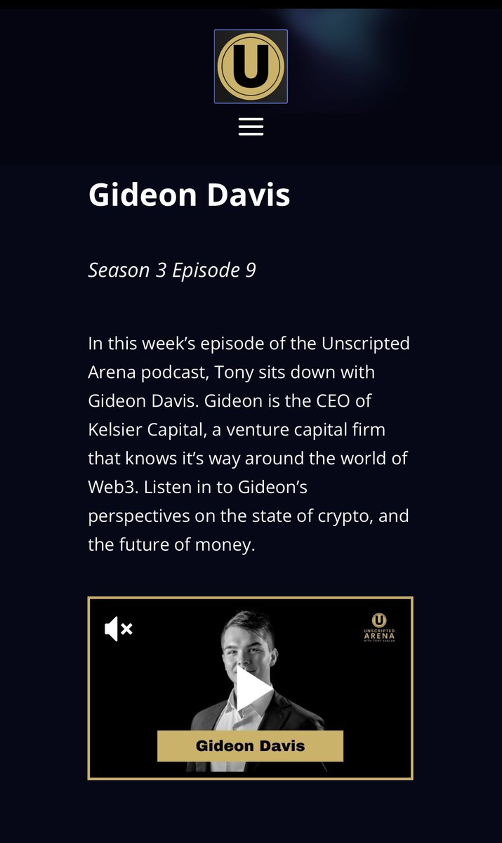 🚨Acaban de ocultar en YouTube una entrevista de noviembre con Gideon Davis.  ¿Quién es? Es el hermano de Mark Hayden Davis de Kelsier Capital, creador  de $LIBRA. Gideon estuvo en TechForum en