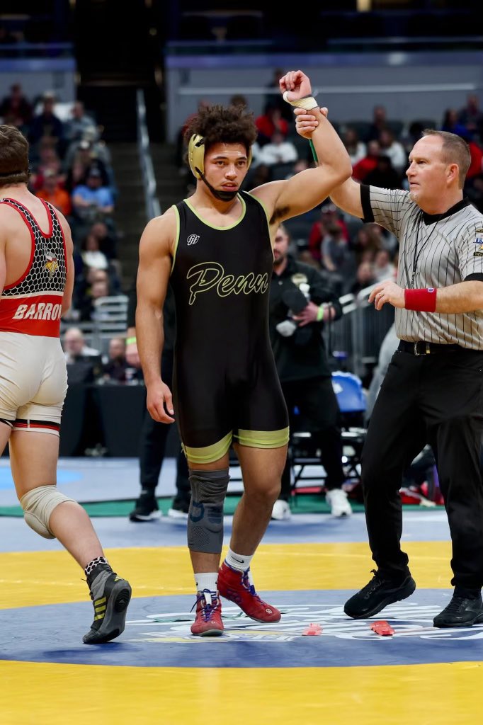 Marcus_Freeman1's tweet image. Congrats on getting your 100th win and finishing third @IHSAA1 State Wrestling Championships!
#VinnysDad