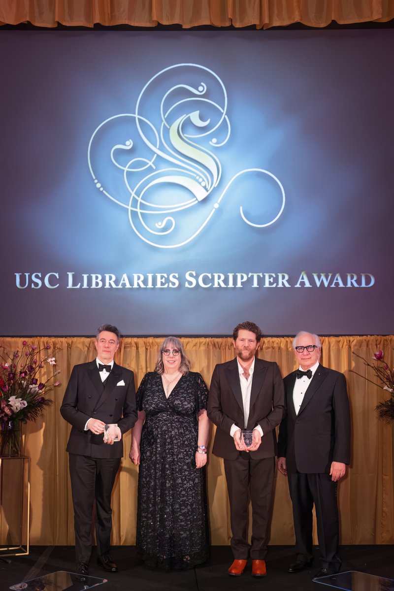 Congratulations to the winners of our 37th-annual <a href="/USC/">USC</a> Libraries Scripter Awards! Tonight we honored the authors and screenwriters behind the film "Conclave" and the series "Say Nothing." libraries.usc.edu/article/writer…