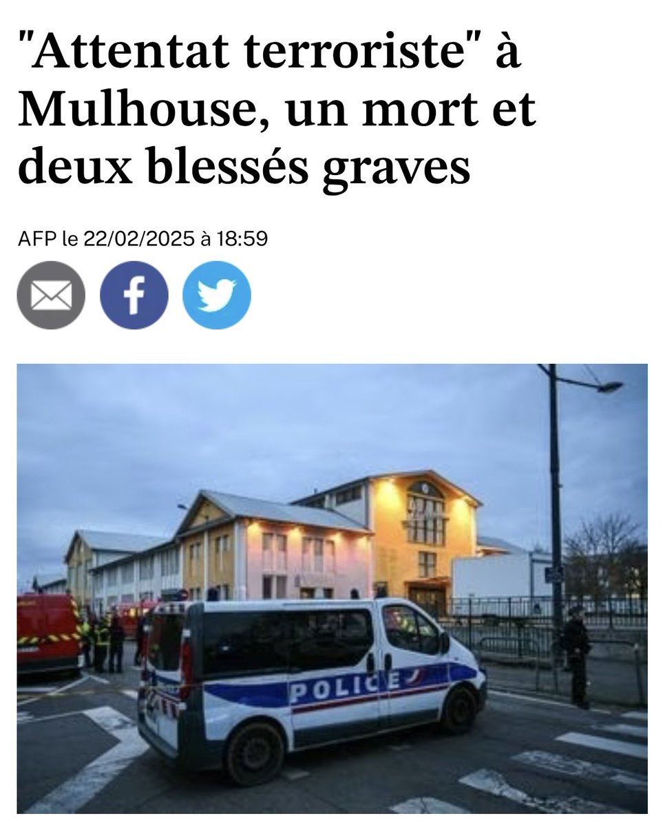 Escalet83's tweet image. On nous dit que l&apos;#algérien qui a tué à #Mulhouse hier est schizophrène.
C&apos;est quoi cette nouvelle maladie mentale qui provoque la haine de la France, le racisme anti-Blancs, l&apos;islamisme, le Allah Akbar et l&apos;égorgement selon la charia ?
🐫J&apos;appelle ça un musulman islamiste !