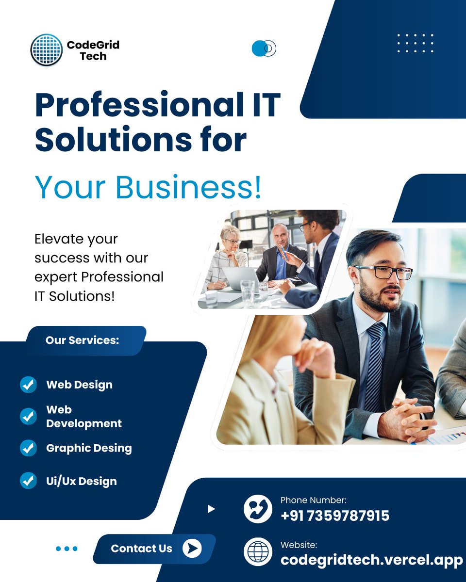 CodeGridT's tweet image. 💻 Website Development Services 🌐
Looking to build or upgrade your website? We've got you covered!
📧 Email us: tcodegrid@gmail.com
📞 Call/WhatsApp: +91 7359787915
📩 DM us now for inquiries!
#WebsiteDevelopment #WebDesign #digitalsolutions