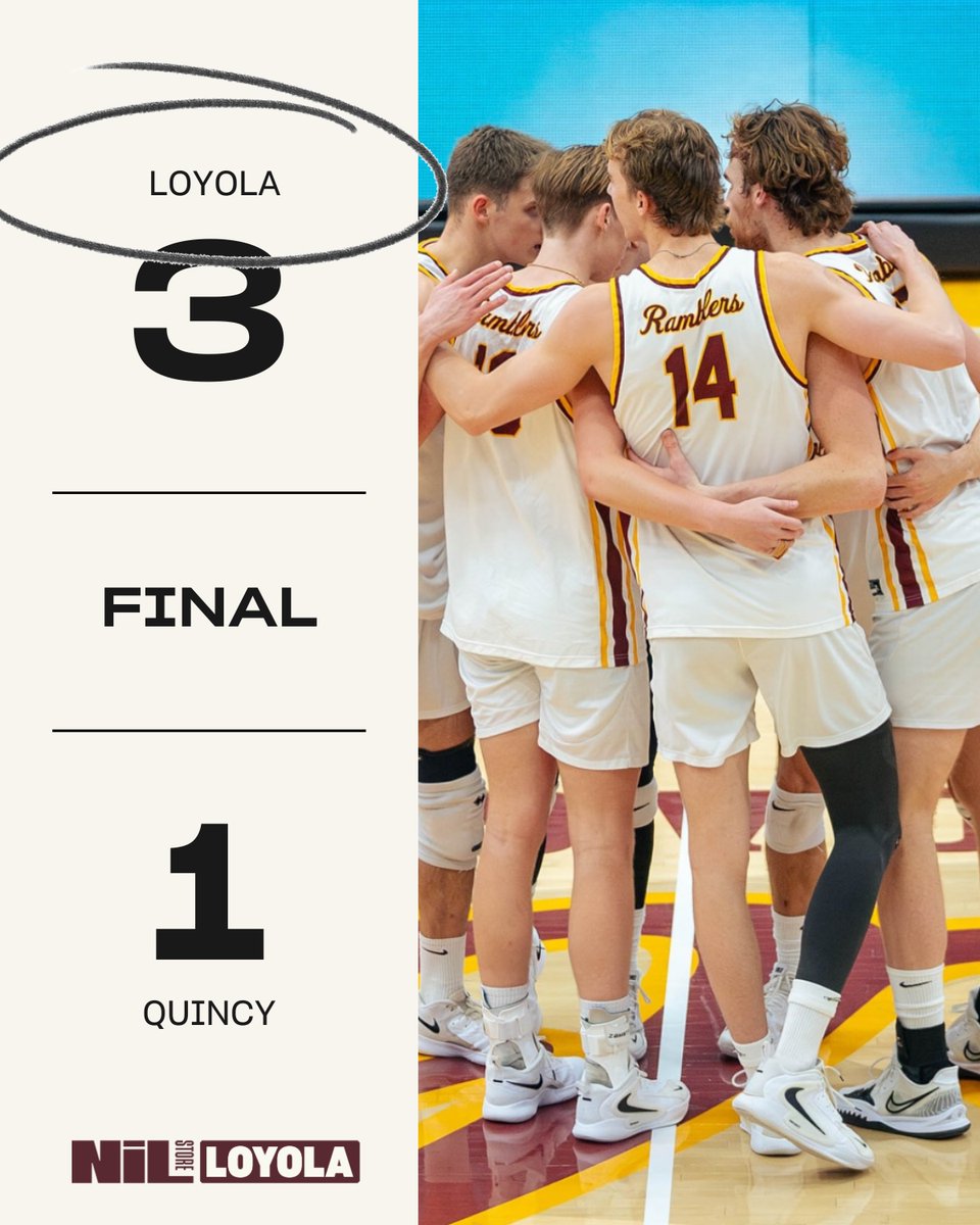 𝗝𝗢𝗕 𝗖𝗢𝗠𝗣𝗟𝗘𝗧𝗘.

𝗟𝗢𝗬𝗢𝗟𝗔 𝟯, Quincy 1 - Rambers win tonight in Gentile Arena! 💪

#RamblersWin