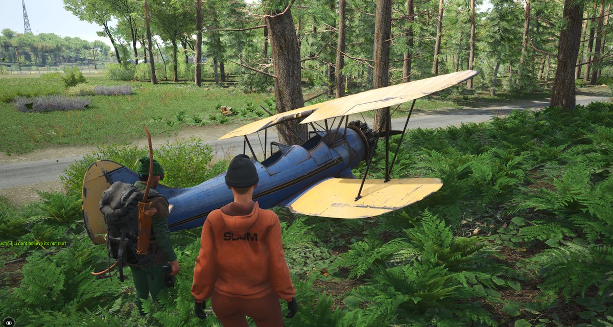 Miss_EMpossible's tweet photo. HOLY FUCK!
I just had a @ScumGame MIRACLE!
I managed to steal a plane out of a hanger, but was shot and died midflight!
Went looking for the plane crash and my body. No body... BUT THE PLANE LANDED UNHARMED BY ITSELF!
I landed a plane while dead LMAO!! 
HOWWW!?
@Gamepires #canfly https://t.co/San1RO2FY2