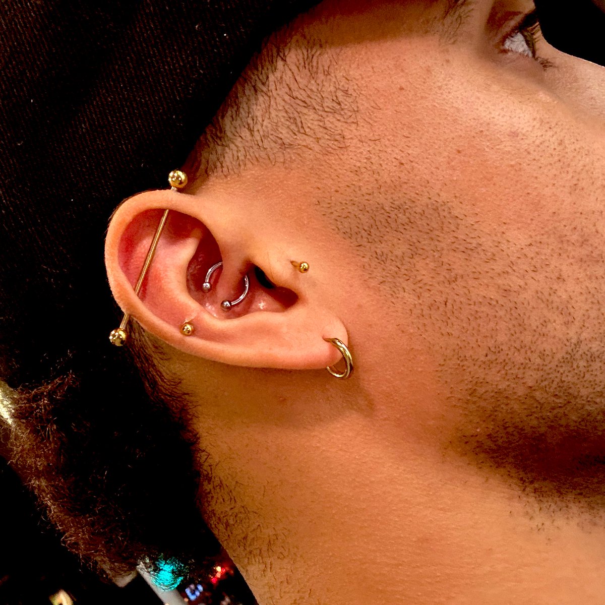 Jamesmyrick__'s tweet photo. New piercing unlocked 🔓 #daith https://t.co/ccAQESlSEl