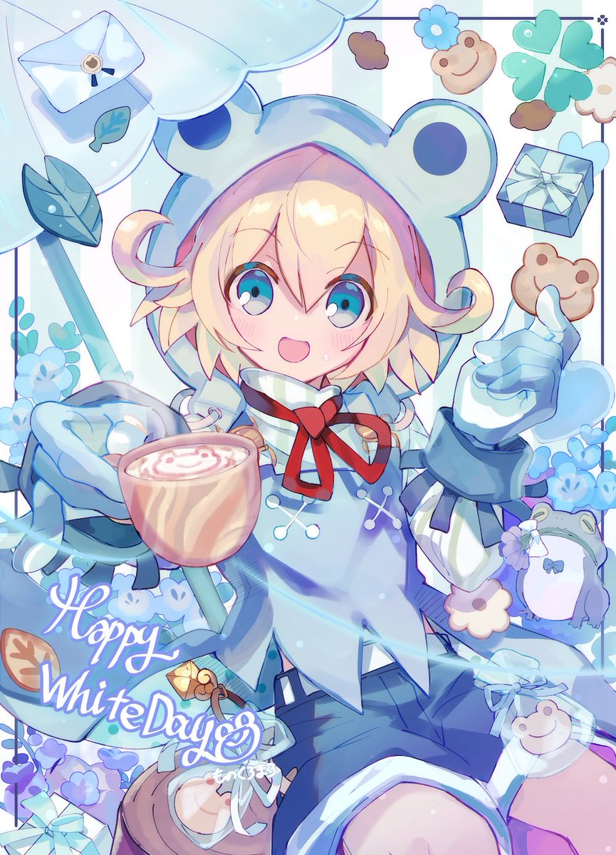 merc_storia's tweet photo. 続いて、ホワイトデーイラストのご紹介、です！

キッケルくんからホットチョコレートのプレゼント、です！( ✿*´艸`)
普通に頂きたいところですが…ここはより幸運になるために、頭にかけてもらうべきなのでしょうか…！::(✿っ'ヮ'c)::

#メルスト https://t.co/Xx4QEdTb0R