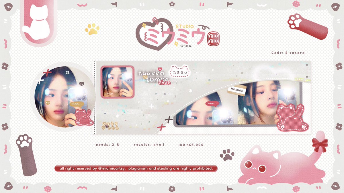 bantu repost ya by~ ⊹˚.♡

ciao.ᐟ [キャットショー🍧]

gadis kucing datang membawa kejutan 🐈 ada 12 template layout yang siap menjadi milikmu! pilih favoritmu hari ini pukul 19.11 WIB (23/02/25) detailnya ada di alt ya~

ttangkyu manis~ ദ്ദി ᓀ⩊ᓂマ
 #zonauang