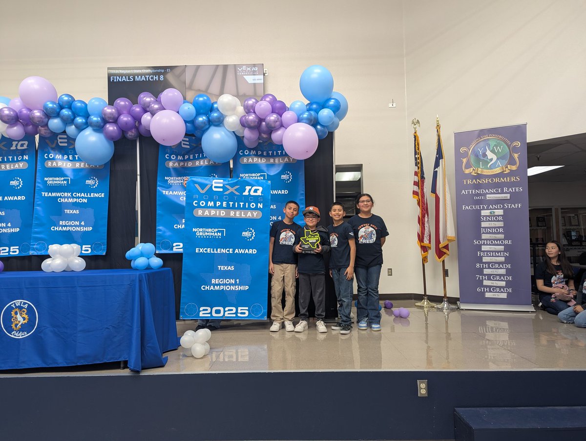 Riverside Elementary School (@riversideeleme2) on Twitter photo Riverside Cowboy Bots took 1st place and Excellence at Regionals, now on their way to World's Vex Robotics competition! So proud!🤠
<a href="/FORtheValley_DM/">Daniel Medina</a> <a href="/UrenoOlivas/">Claudia Ureno-Olivas</a>
<a href="/vlara_82/">Victor A. Lara</a>
<a href="/BrendaChR1/">Brenda Chacon-Robles, Ed.D.</a> Riverside Cowboy Bots took 1st place and Excellence at Regionals, now on their way to World's Vex Robotics competition! So proud!🤠
<a href="/FORtheValley_DM/">Daniel Medina</a> <a href="/UrenoOlivas/">Claudia Ureno-Olivas</a>
<a href="/vlara_82/">Victor A. Lara</a>
<a href="/BrendaChR1/">Brenda Chacon-Robles, Ed.D.</a>