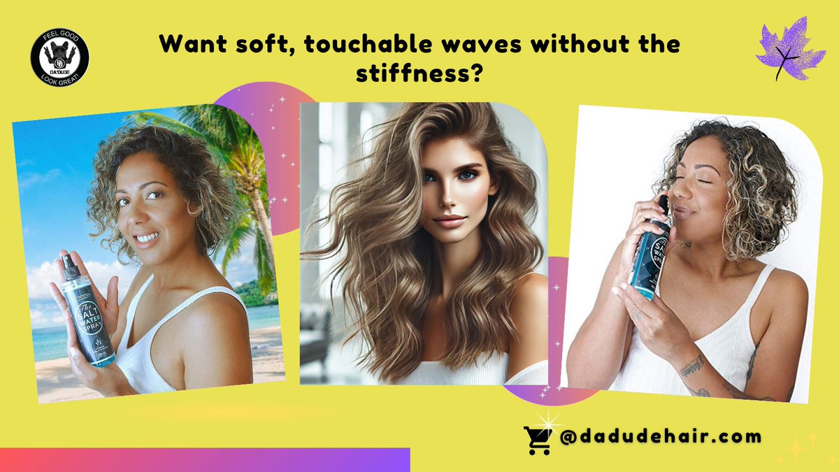 DaDudeyounghair's tweet image. Want soft, touchable waves without the stiffness? YH The Salt Water Spray delivers lightweight texture and a matte finish—so you look effortlessly put together. ✨🌟 
#gamechanger #TousledHair #MatteVibes